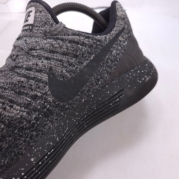 Nike Lunar Epic Flyknit 2 Athletic Running Shoe Womens Size 9 863779-004 Gray - Picture 8 of 10